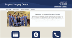 Desktop Screenshot of dupontsurgerycenter.com