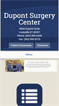 Mobile Screenshot of dupontsurgerycenter.com