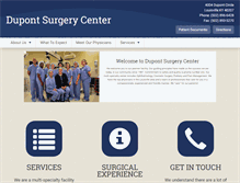 Tablet Screenshot of dupontsurgerycenter.com